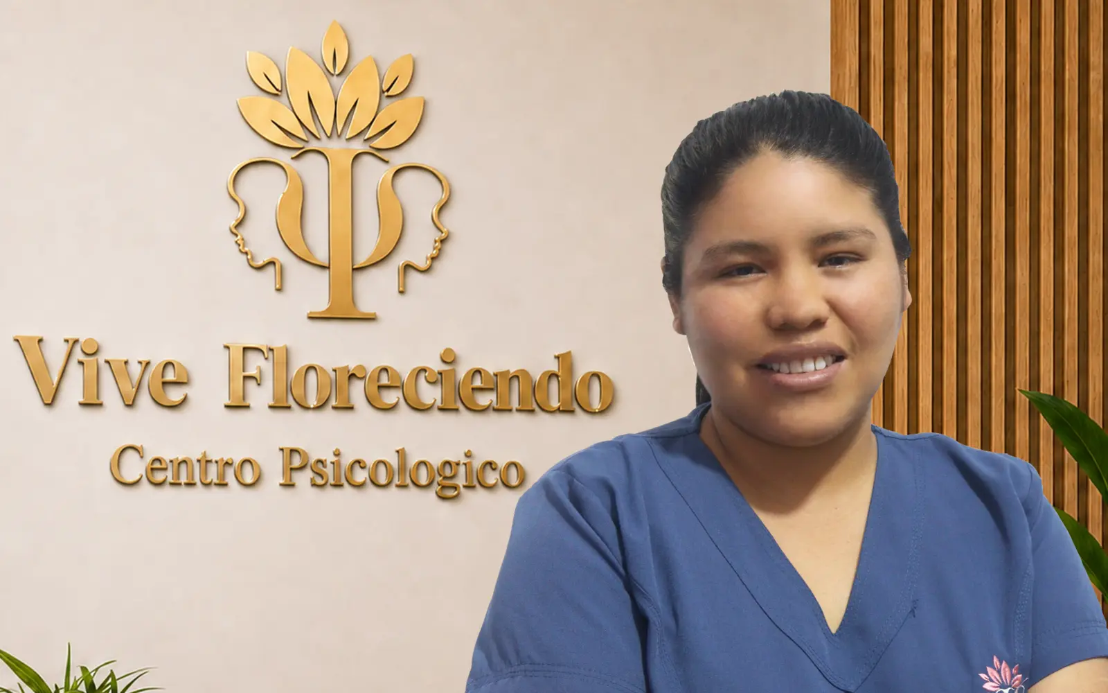 Psicóloga Karina Chalco Avilés, fundadora de Vive Floreciendo